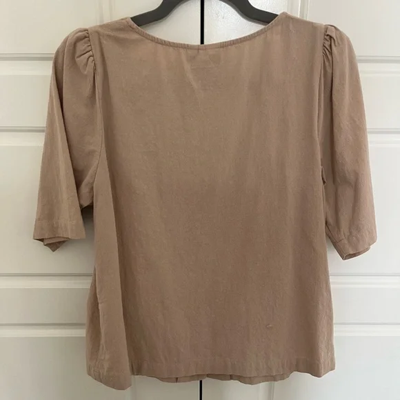 ICHI cotton button down top - Picture 3 of 8